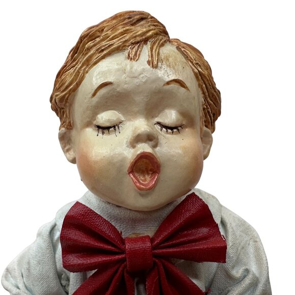 Kurt Adler Santas World Vintage Fabric Mache Choir Boy Christmas Decor in Box 7" - Picture 3 of 14